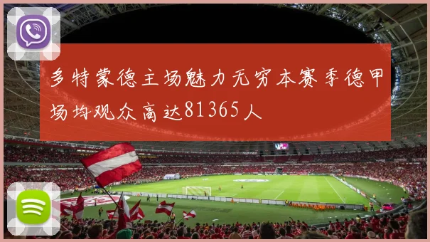 多特蒙德主场魅力无穷本赛季德甲场均观众高达81365人